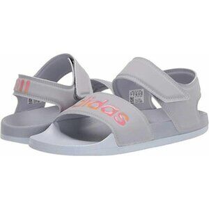 Adidas Adilette Slides Sandals Slippers Red Gray Pink FY8166 Womens Size 11 NEW